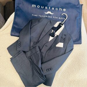 Moustache Boys 4T Dark Blue Suit